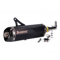 Výfuk Akrapovic Slip-On Line SS černý pro Vespa GTS, GTV 125, 250, 300 E3, E4
