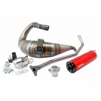 Tlumič výfuku VOCA Cross Rookie 50 / 70cc červený pro Aprilia RX, SX, Derbi Senda