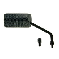 Zrcátko F1 pravé M8 dlouhý závit vč. adaptéru, karbonový matný vzhled