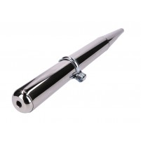 Výfuk chromovaný 28 mm bez přepážky pro Simson S50, S51, S53, S70, S83, Star, Schwalbe, Sperber, Habicht