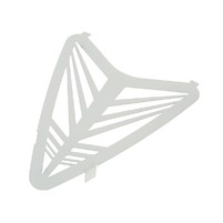 radiator grill Opticparts DF aluminum white for CPI Hussar, Keeway RY8