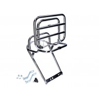 Skládací zadní nosič chromovaný pro Vespa Primavera ET3, V50, V90, PK  (142800080)