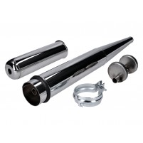 Výfuk chrom 28 mm pro Simson S50, S51, S53, S70, S83, SR50, SR80, KR51 / 2 Schwalbe