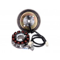 Stator a rotor alternátoru pro Minarelli AM6 s elektrickým startérem