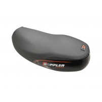 Potah sedadla Doppler černý / červený pro MBK Booster, Yamaha BWs 2004-