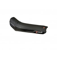 Potah sedadla Doppler černý / červený pro Derbi Senda DRD -2006, Senda X-Treme, X-Race -2009, Gilera RCR, SMT -2010
