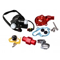 Kompletní sada vodního čerpadla VOCA Racing červená pro Minarelli AM, Generic, KSR-Moto, Keeway, Motobi, Ride, CPI, 1E40MA 1E40MB