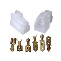 Sada konektoru kabelu 3 piny 6,3 mm