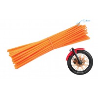 Ozdobný návlek drátu kola 235 mm oranžový 36 kusů