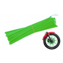 Ozdobný návlek drátu kola 235 mm zelený 36 kusů