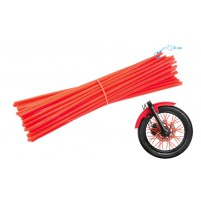 Ozdobný návlek drátu kola 235 mm červený 36 kusů
