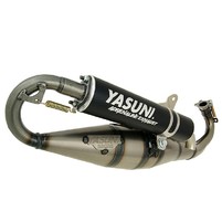 exhaust Yasuni Carrera 16 black for Piaggio
