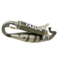 exhaust Yasuni Carrera 16/07 yellow carbon E-marked for Minarelli horiz.
