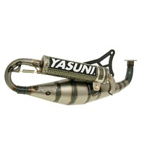 exhaust Yasuni Carrera 30 yellow carbon fiber for Minarelli horizontal