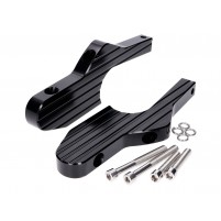 Sada adaptérů stupaček CNC černé matné pro Vespa GT, GTS, GTV