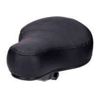 Sedlo ploché 60 mm prošívané černé pro mopedy Puch, Kreidler, Zündapp, Hercules, Vespa, Tomos, MBK