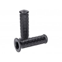Sada rukojetí s kostkovým vzorem černá pro moped (22, 24 mm)