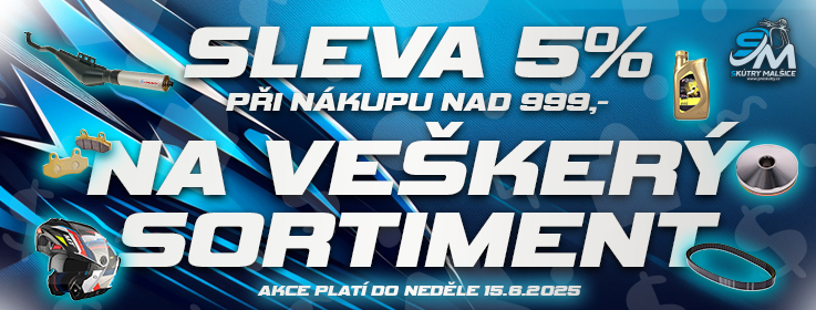 Sleva 5% - Skútry Malšice